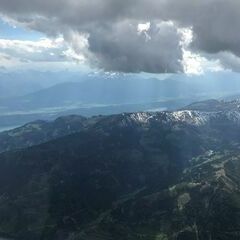 Flugwegposition um 14:24:06: Aufgenommen in der Nähe von Gemeinde Radenthein, Österreich in 3408 Meter